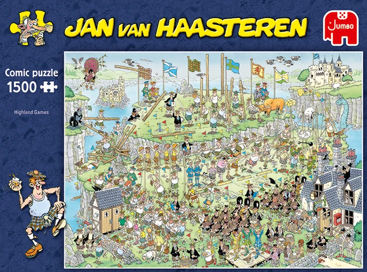 Jumbo 19088 Legpuzzel Highland Games Jan Van Haasteren 1500 8 Jumbo 19088 Legpuzzel Highland Games Jan Van Haasteren 1500 - Afbeelding 6