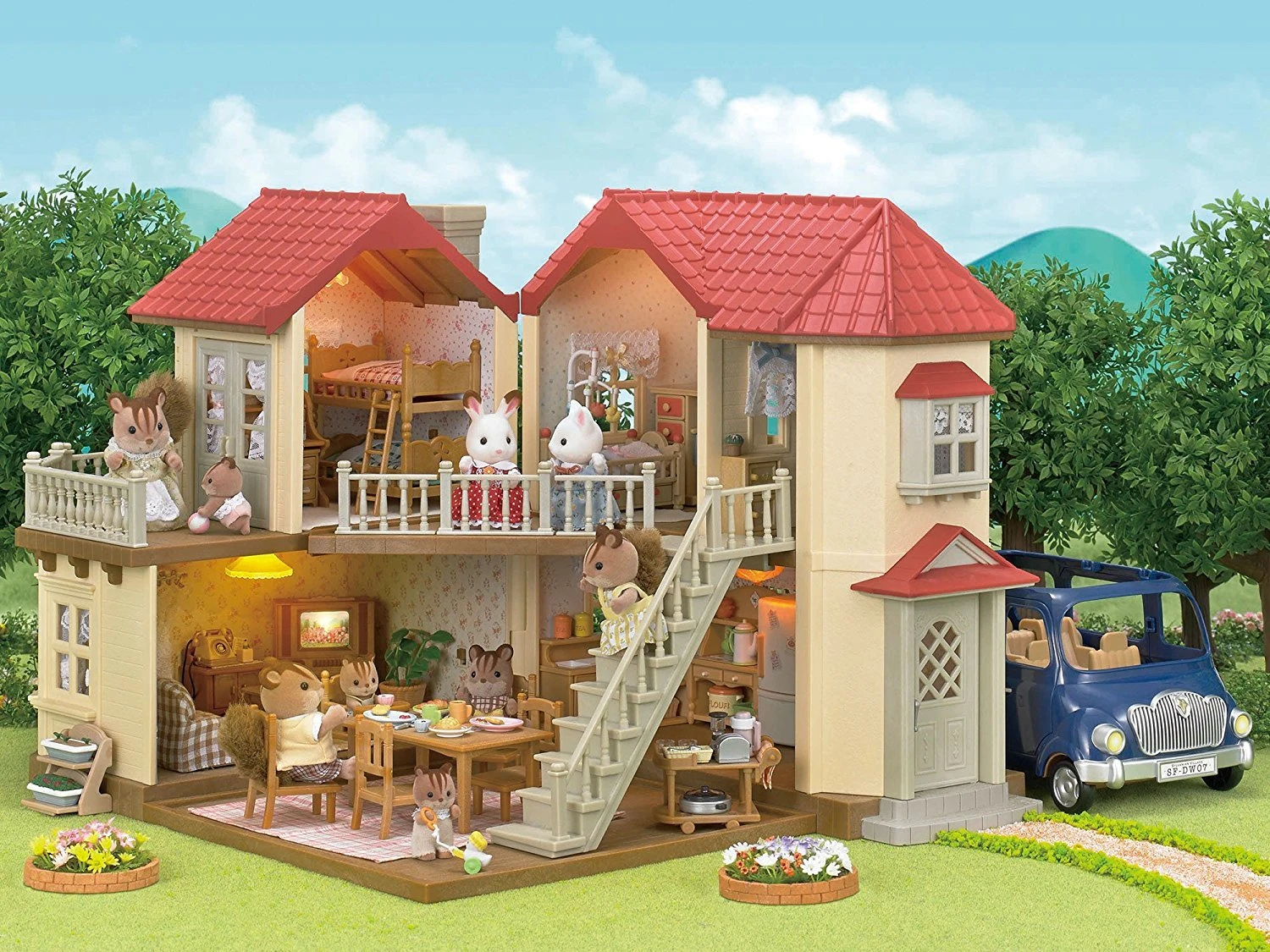 Sylvanian Families 7-zits Familiewagen SF5274 11 Sylvanian Families 7-zits Familiewagen SF5274 - Afbeelding 9