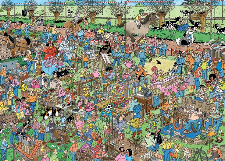 Jumbo 20046 Puzzel-JvH Oud Hollandse Ambachten Jan-van-Haasteren 4 Jumbo 20046 Puzzel-JvH Oud Hollandse Ambachten Jan-van-Haasteren - Afbeelding 2