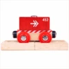 BigJigs BJT485 Rail Container Wagon Rood Houten Trein -Speel Actief Verkoop BigJigs BJT485 Container Wagon rood
