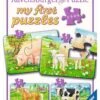 My First Puzzles Boerderijdieren – Puzzel Ravensburger 2-4-6-8 Stukjes -Speel Actief Verkoop Boerderijdieren puzzel ravensburger
