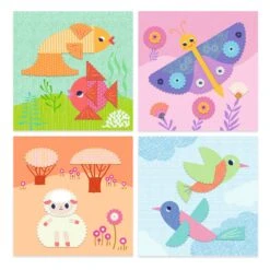 Djeco Creatief-met-papier Knippen Met Figuurschaar -Speel Actief Verkoop Djeco DJ09057 knutselset knippen met figuurschaar 4