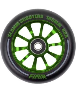 Stuntstep Wiel Aluminium 100mm Slamm Flair 2.0 Met Abec 9 Lagers In Color Zwart 15 Stuntstep Wiel Aluminium 100mm Slamm Flair 2.0 Met Abec 9 Lagers In Color Zwart -Speel Actief Verkoop SL580 2 Slamm 100mm Flair 2.0 Alloy Core Wheel Green speelactief.nl 1