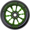 Stuntstep Wiel Aluminium 100mm Slamm Flair 2.0 Met Abec 9 Lagers In Color Zwart -Speel Actief Verkoop SL580 2 Slamm 100mm Flair 2.0 Alloy Core Wheel Green speelactief.nl