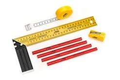 Toolkid Meetset Voor Kids Kindergereedschap -Speel Actief Verkoop ToolKid 101400 meetset winkelhaak potloodslijper rolmaat kindergereedschap 1