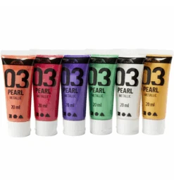 Plakkaatverf Set Metallic Secundaire Kleuren