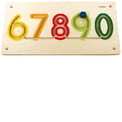 Houten Wandpaneel Wandelement Cijfers 6 – 0