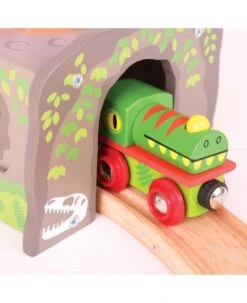 BigJigs BJT244 Tunnel T-rex Dinosaurus -Speel Actief Verkoop bigjigs bjt244 houten tunnel t rex dinosaurus