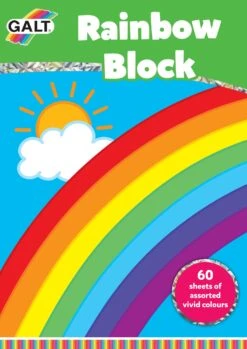 Regenboogpapier – Rainbow Block -Speel Actief Verkoop blok regenboog knutselpapier rainbow block 1