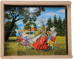 Blokpuzzel “Sprookjes” -Speel Actief Verkoop blokpuzzel sprookjes goki 57877 1 1