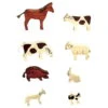 Houten Boerderijdieren 2 Houten Boerderijdieren -Speel Actief Verkoop boerderijdieren set santoys f5149
