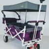 Active Outdoor Bolderkar Paars Met Zonnedak En Extra Bagagetas. Showmodel -Speel Actief Verkoop bolderwagen active outdoor wagon paars