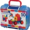 Bristle Blocks 50pcs In Koffer Kunststof Blokken -Speel Actief Verkoop bristle blocks kunststof blokken in koffer 50 delig