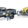 Bruder 02504 RAM-2500 Incl Autotransporter En Racing Roadster -Speel Actief Verkoop bruder 02504 ram2500 power wagon met autotransporter en roadster