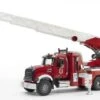 Bruder 2821 Brandweer Ladderwagen Mack-Granite -Speel Actief Verkoop bruder brandweerladderwagen mack granite incl waterpomp