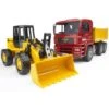 Bruder 2752 Kipper Vrachtwagen MAN TGA Met Shovel Fiat FR 130 -Speel Actief Verkoop bruder kipwagen man tga met shovel fiat fr 130