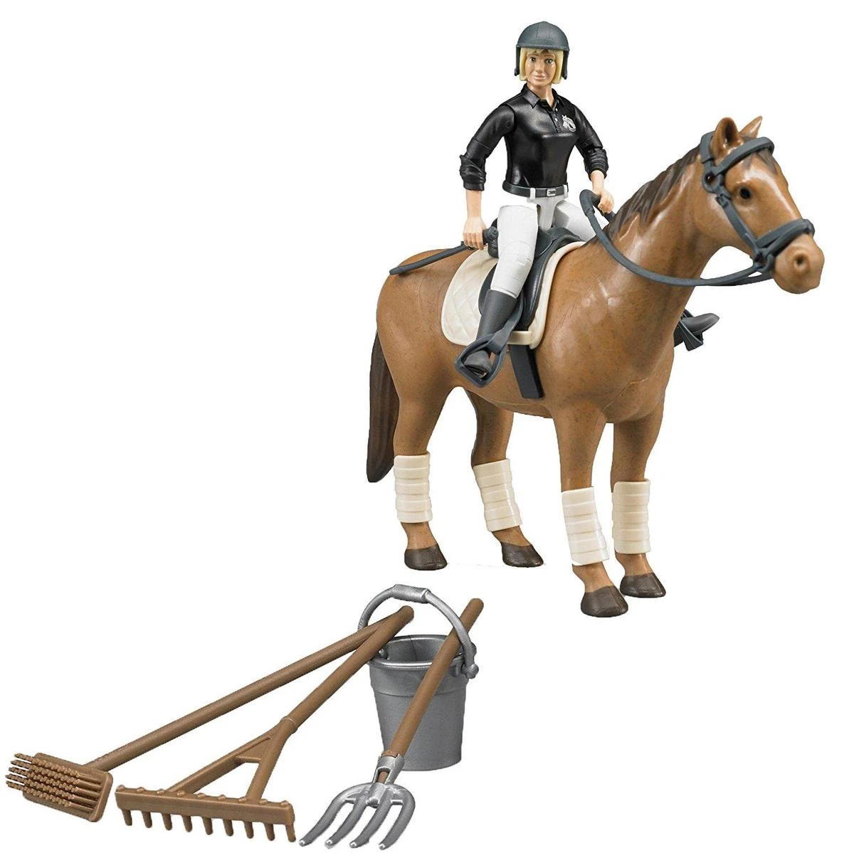 Bruder 62505 Amazone Te Paard B-World + Accessoires 3 Bruder 62505 Amazone Te Paard B-World + Accessoires