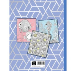 Zilver Kleurplatenboek Kleurboek Coral Reef -Speel Actief Verkoop coral reef zilver kleurboek backcover speelactief