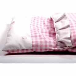 Dekbedje / Poppendekentje Rose Geruit -Speel Actief Verkoop dekje roze geruit