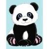 Wizardi Diamond Painting Panda 15x20cm. -Speel Actief Verkoop diamond painting panda WD303