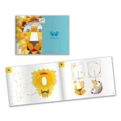 Djeco 3D-Poster Koning Leeuw Knutselpakket -Speel Actief Verkoop djeco 3D poster koning leeuw 1