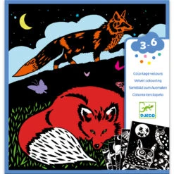 Djeco Fluwelen Kleurplaten Bos Knutselset