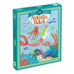 Djeco Knutselset Artistieke-glitterplaatjes Oceaan