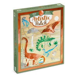 Djeco Knutselset Artistieke-metallic-folieplaatjes Dinosaurussen