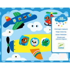Djeco Magische Kleurplaten In De Lucht – Kleuren Met Water