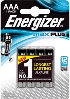 Energizer MaxPlus Batterij Alkaline AAA 4-pack -Speel Actief Verkoop energizer max plus aaa batterijen blister 2
