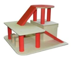 Robuuste Houten Garage Met Helikopterdek VanDijkToys -Speel Actief Verkoop garage van dijktoys 2923