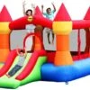 Springkussen Happy Hop Castle Bouncer With Slide N -Speel Actief Verkoop happy hop 9017 springkussen castle bouncer with slide n