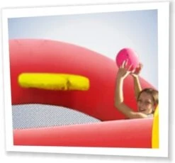 Springkussen Clown Slide & Hoop Bouncer -Speel Actief Verkoop happy hop 9201 springkussen clown slide hoop 1 1