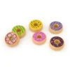 Donuts Set 6-delig Vigatoys -Speel Actief Verkoop houten donuts vigatoys v1604