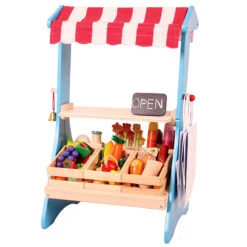 Marktkraam Njoykids -Speel Actief Verkoop houten marktkraam njoykids n4036 1