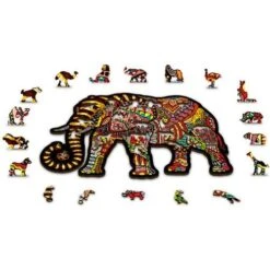 Wooden City Houten Puzzel Magic Elephant L245 -Speel Actief Verkoop houten puzzel magic elephant 3