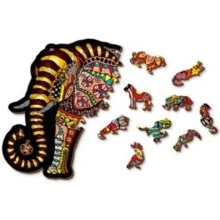 Wooden City Houten Puzzel Magic Elephant L245 -Speel Actief Verkoop houten puzzel magic elephant 4