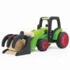 Pintoy Houten Tractor Met Voorlader -Speel Actief Verkoop houten tractor met hooilader pintoy 13552