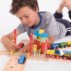 BigJigs BJT226 Rail & Road Seinhuisje -Speel Actief Verkoop houtentrein bigjigs signaalhuis overweg bigjigs bjt226 1 1