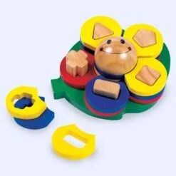 Inlegplank Bloem Met Geometrische Vormen 5 Inlegplank Bloem Met Geometrische Vormen -Speel Actief Verkoop inlegplank bloem santoys f5355 1