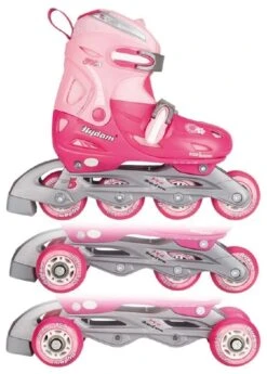 Inline Quads Junior Rose Verstelbaar -Speel Actief Verkoop inline quad nijdam 52qp rose 1 1
