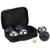 Jeu De Boules Set 6 Ballen In Tas Chroom / Zwart -Speel Actief Verkoop jeu de boules zwart chroom in tas