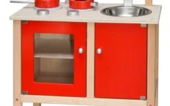 Houten Keuken “Little Chef” Rood 7 Houten Keuken “Little Chef” Rood -Speel Actief Verkoop keuken little chef rood 1 1