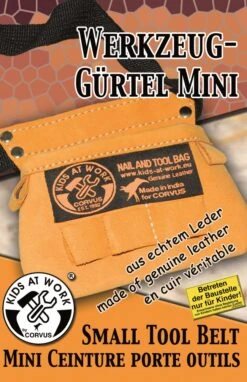 Leren Gereedschapsgordel Kids-at-Work Spijkerzak Mini 7 Leren Gereedschapsgordel Kids-at-Work Spijkerzak Mini -Speel Actief Verkoop kids at work leren spijkerzak mini gereedschapsgordel voor kinderen. 3