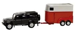 KidsGlobe Landrover Defender Met Paardentrailer -Speel Actief Verkoop kidsglobe 521712 landrover defender met paardentrailer 1 1