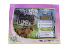 Kidsglobe 2 Paarden Met Ruiters En Accessoires