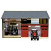 Kidsglobe Tractorwerkplaats Met Berging Schaal 1 : 32 -Speel Actief Verkoop kidsglobe 610816 werkplaats met berging deur rood