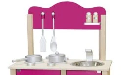 Houten Keuken “Little Chef”, Rose -Speel Actief Verkoop kinderkeuken simply for kids little chef rose 1