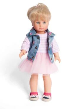 Kledingset Jurk Rose Met Spijkerjack Mt. 28 – 35 Cm. -Speel Actief Verkoop kledingset pop heless 550 2550 1