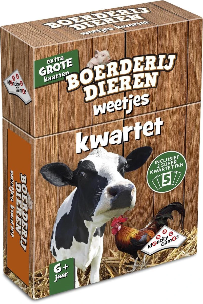 Kwartet Spel Boerderijdieren Weetjes-kwartet 4 Kwartet Spel Boerderijdieren Weetjes-kwartet - Afbeelding 2